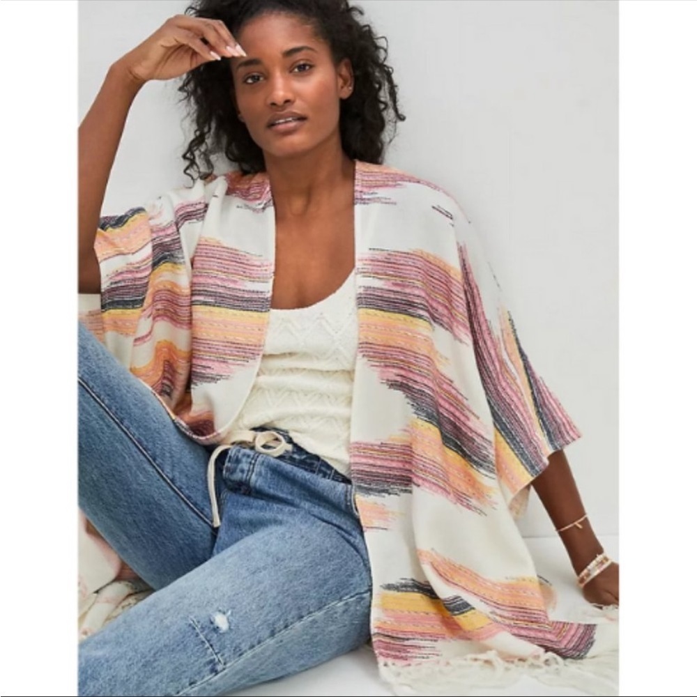 NWT Anthropologie Sunrise Embroidered Kimono | OS - Picture 9 of 9